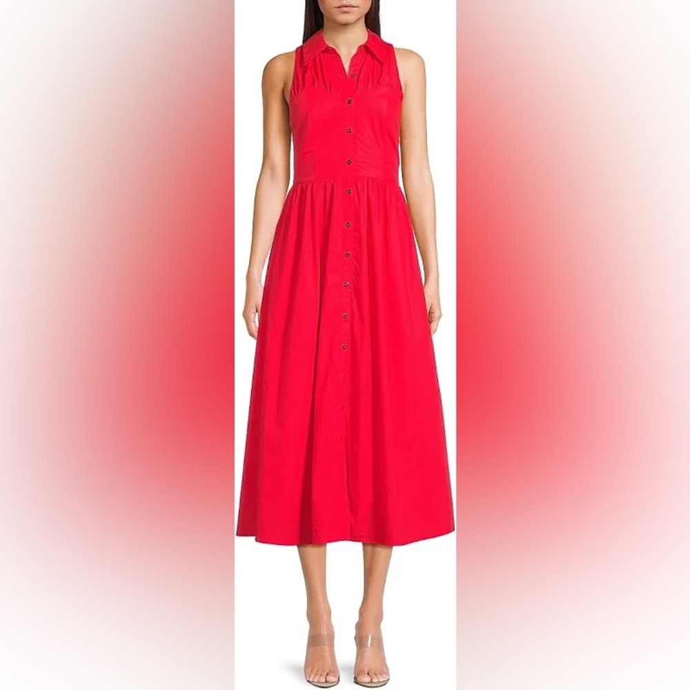 Hutch Vivian Shirtless Poppy Red Sundress in XS, NWT!
